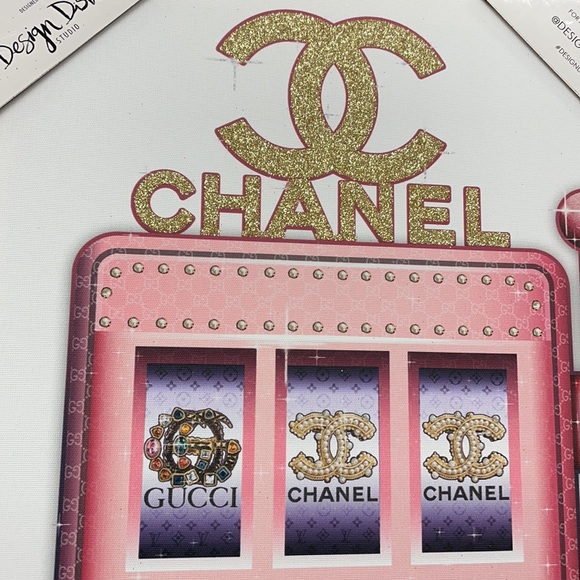 CHANEL Wall Decor New Pink Chanel Gucci Lv Canvas Wall Art 4x11 Poshmark